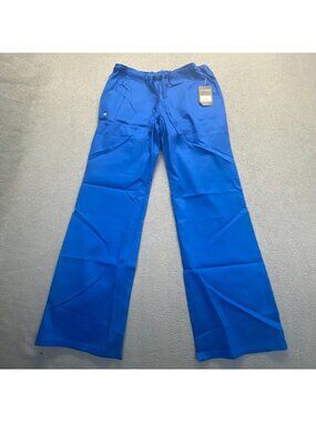Cherokee Royal Blue Drawstring Scrub Pant  Luxe Royal Blue #1066  Size Small
